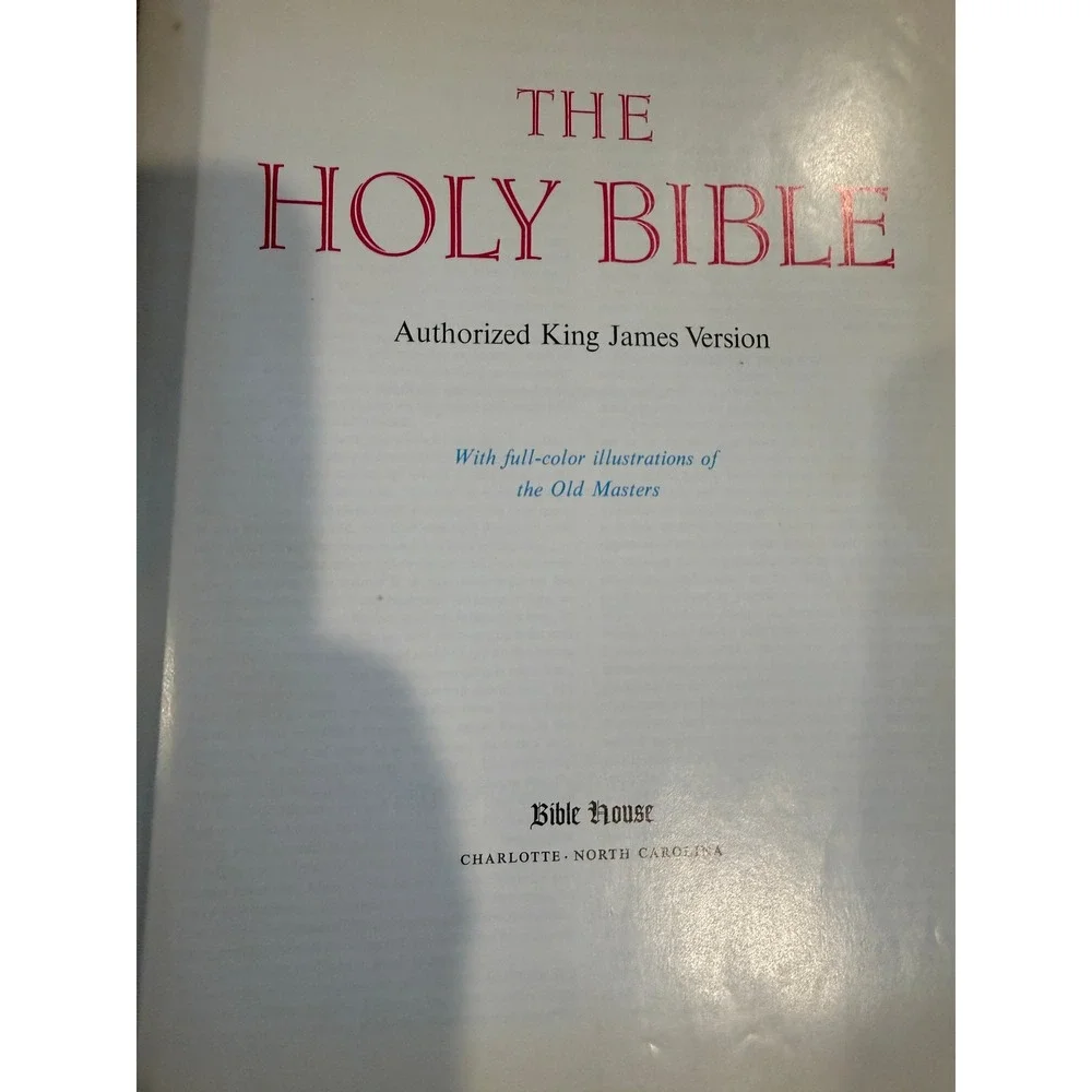 NEW Holy‎ Bible 3D Hard Cover King James Version Full Color Illustrations